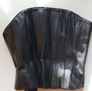 Vintage Danier leather bustier